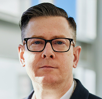 Alexander Hughes, bir kripto alım satım şirketinin CEO'su, portre.